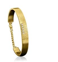 Gouden armband met vingerafdruk